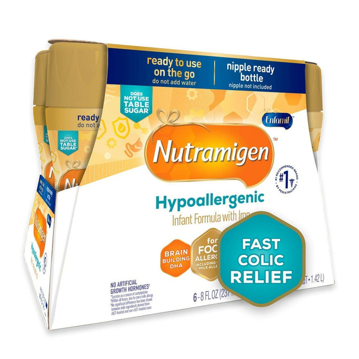 SINGLE BOTTLEEnfamil Nutramigen Hypoallergenic Ready to Feed Infant Formula - 8 fl oz Each/6ct