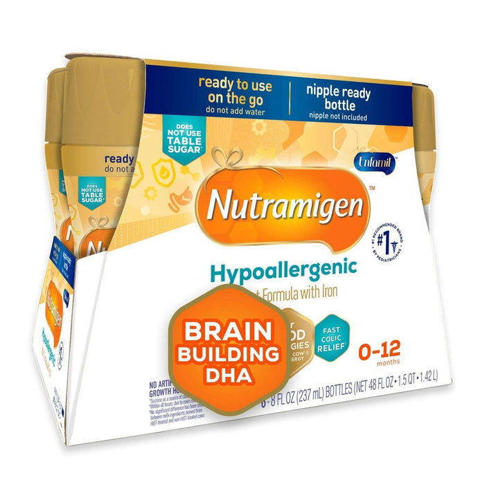 SINGLE BOTTLEEnfamil Nutramigen Hypoallergenic Ready to Feed Infant Formula - 8 fl oz Each/6ct