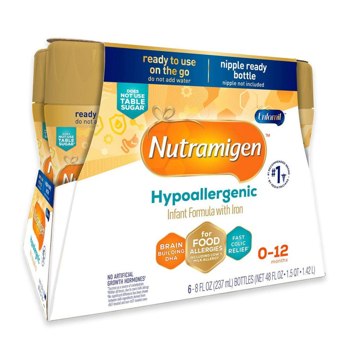 SINGLE BOTTLEEnfamil Nutramigen Hypoallergenic Ready to Feed Infant Formula - 8 fl oz Each/6ct