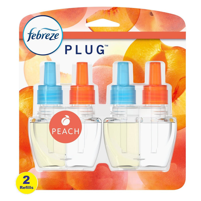 Febreze Plug Refill with Fade Defy Technology - Peach - 2ct
