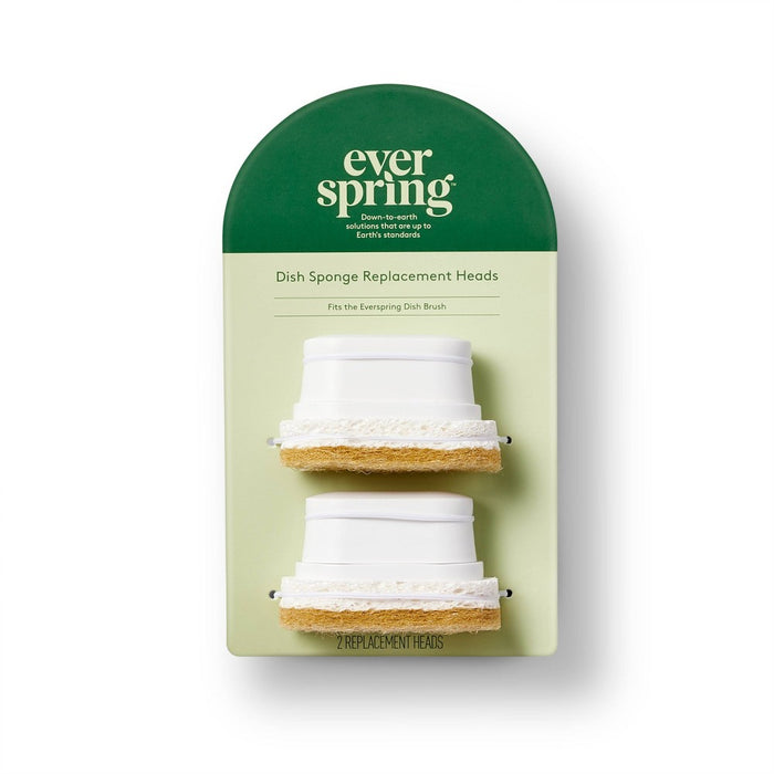 Dish Sponge Replacement Heads - 2ct - Everspring™