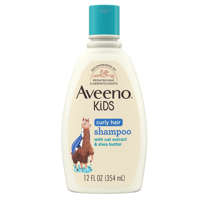 Aveeno Kids Curly Hair Hydrating Shampoo, Oat Extract & Shea Butter - Gentle Scent - 12 fl oz