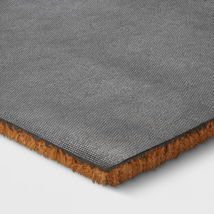 1'6"x2'6" 'Hello' Rainbow Coir Doormat Natural - Sun Squad™