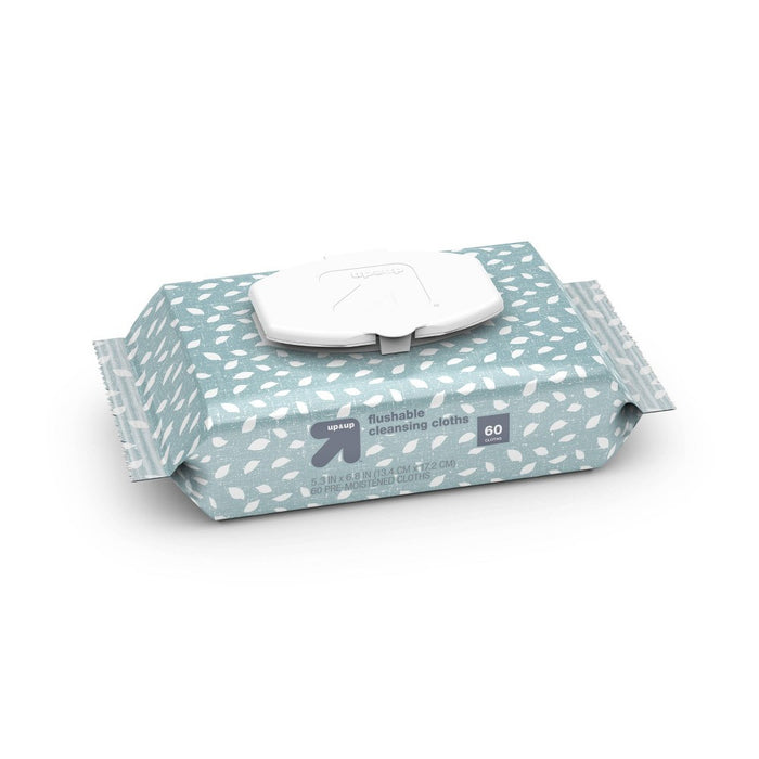 Flushable Cleaning Cloths - Fresh Scent - 2pk/60ct - up & up™