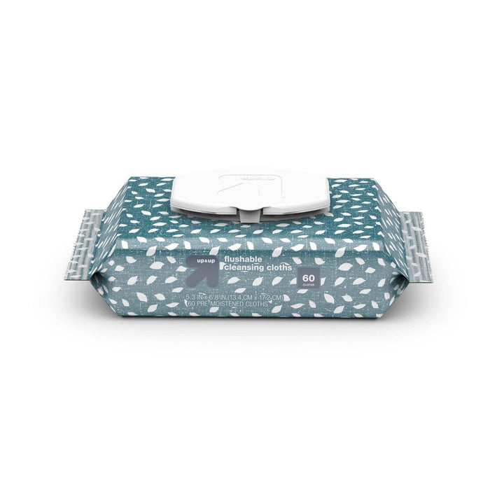 Flushable Cleaning Cloths - Fresh Scent - 2pk/60ct - up & up™