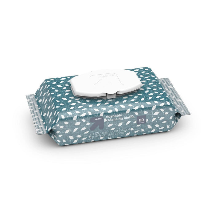 Flushable Cleaning Cloths - Fresh Scent - 2pk/60ct - up & up™