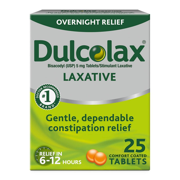 Dulcolax Gentle and Predictable Overnight Relief Laxative Tablets - 25ct