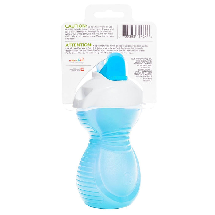 Munchkin Click Lock Flip Straw Cup - Blue - 9oz