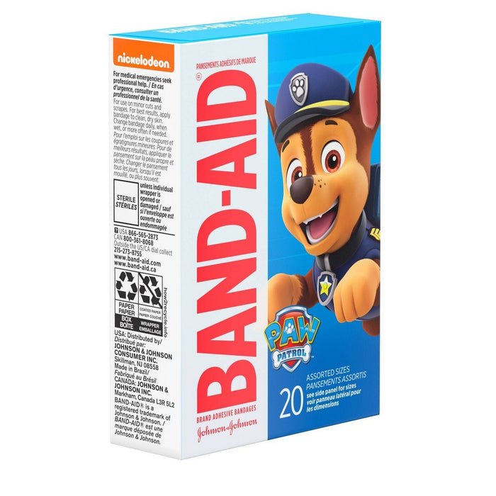 2 PACK Band-Aid PAW Patrol Bandages - 20ct LOT OF 2
