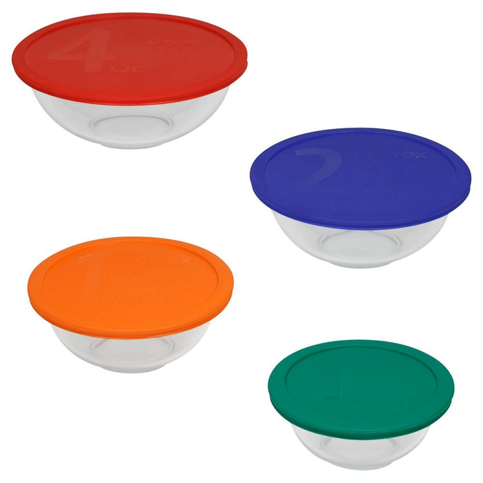 Pyrex 8pc Mixing Bowl Set