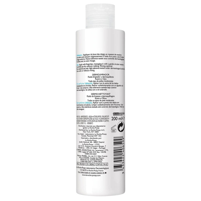 La Roche Posay Toleriane Dermo Milky Facial Makeup Remover - Unscented - 6.76 fl oz