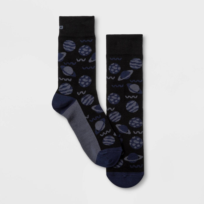 Pair of Thieves Men's Cushion Crew Socks - Navy/Black S
