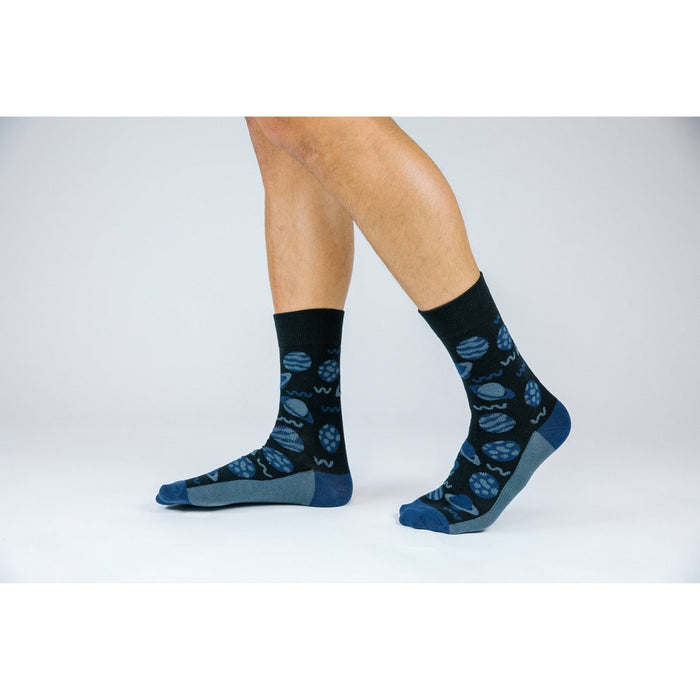 Pair of Thieves Men's Cushion Crew Socks - Navy/Black S
