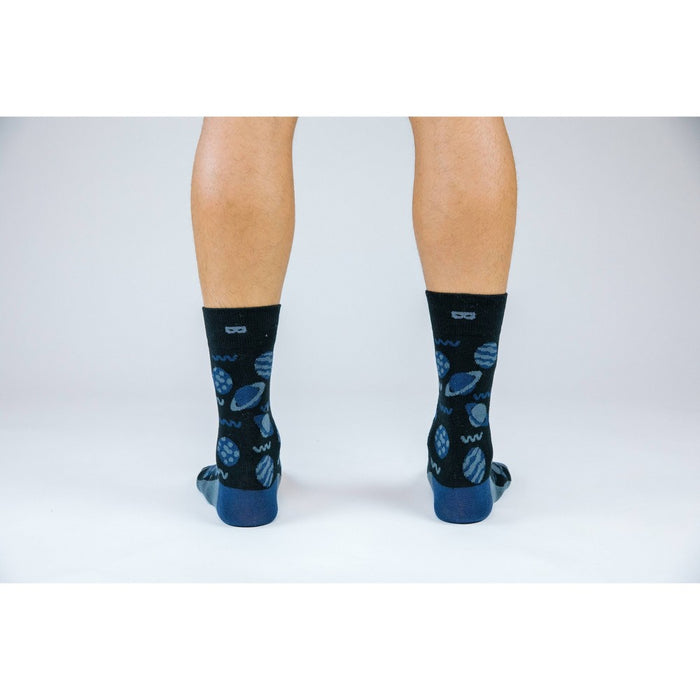 Pair of Thieves Men's Cushion Crew Socks - Navy/Black S