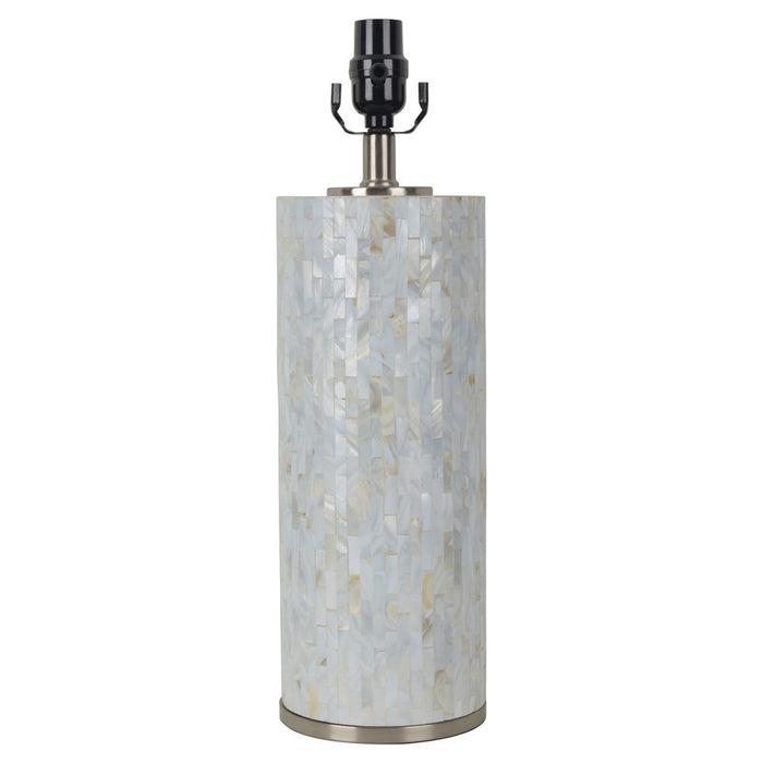 Capiz Subway Tile Large Lamp Base Shell Includes Energy Efficient Light Bulb - Threshold™