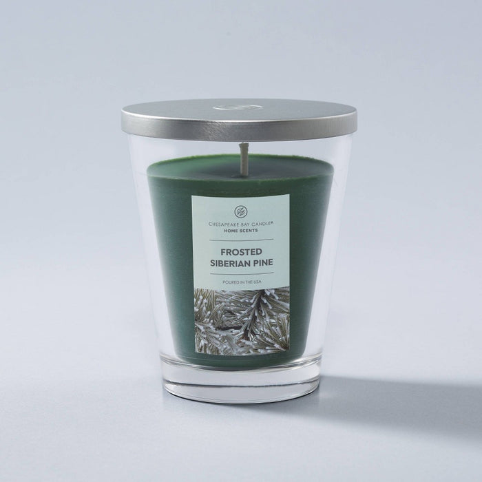 11.5oz Glass Jar Frosted Siberian Pine Candle - Home Scents