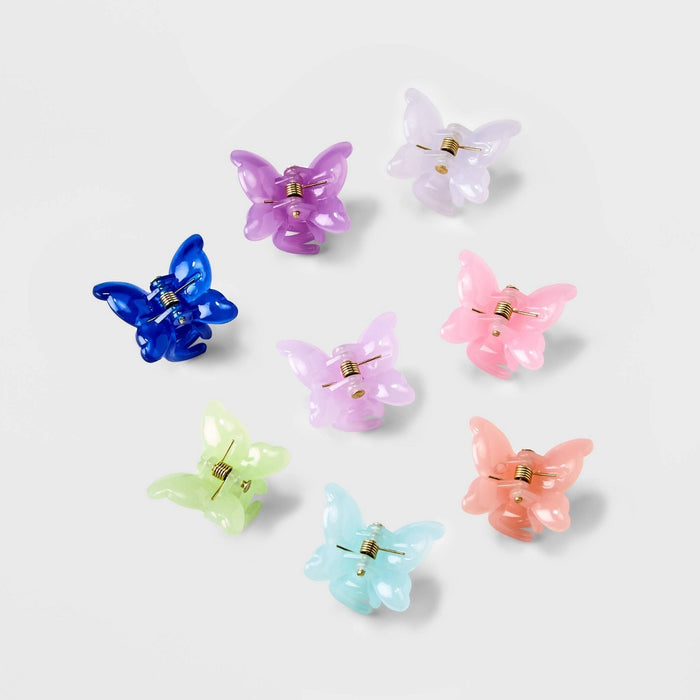 Girls' 8pk Butterfly Clips - Cat & Jack