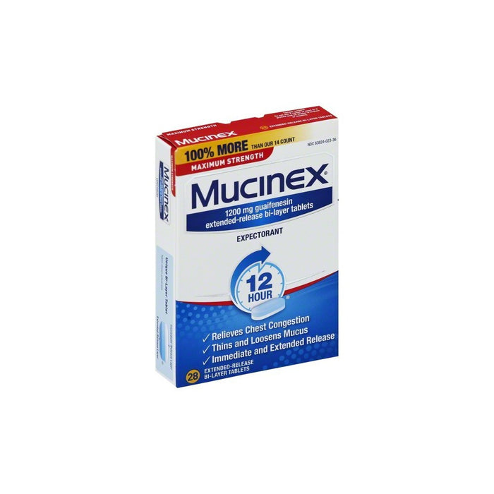 Mucinex Max Strength 12Hour Chest Congestion Medicine - Tablets - 28ct