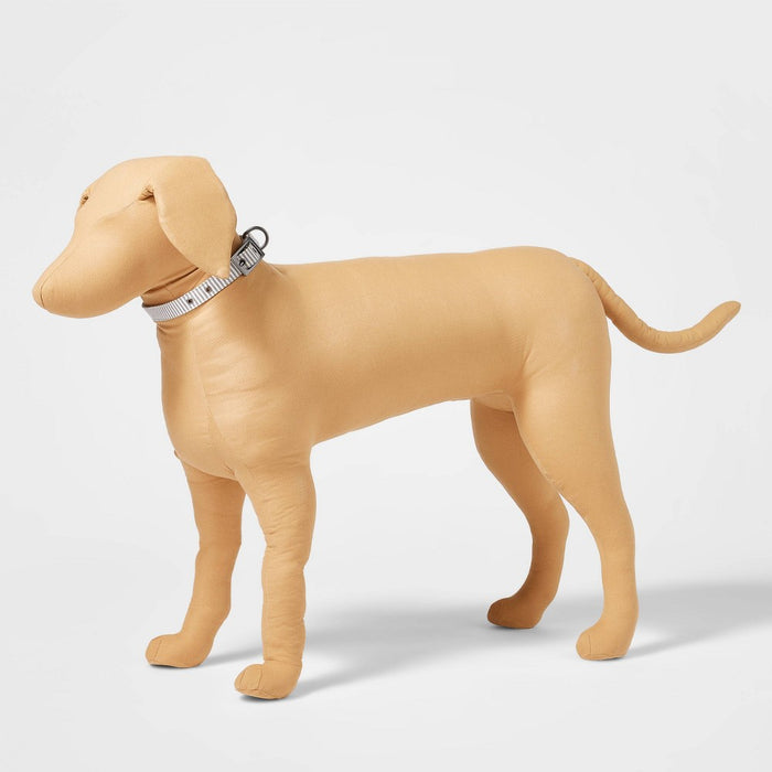 Striped Fashion Dog Collar with Pin Buckle - XL - Boots & Barkley