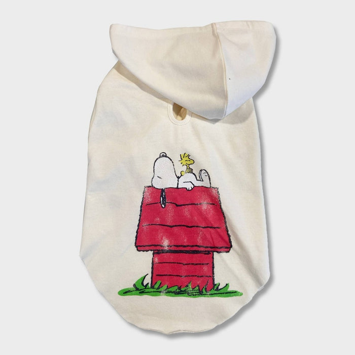 Grayson Pup Snoopy Dog Hoodie - Cream - L