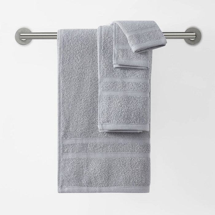 6pk Towel Set Light Gray - Clorox