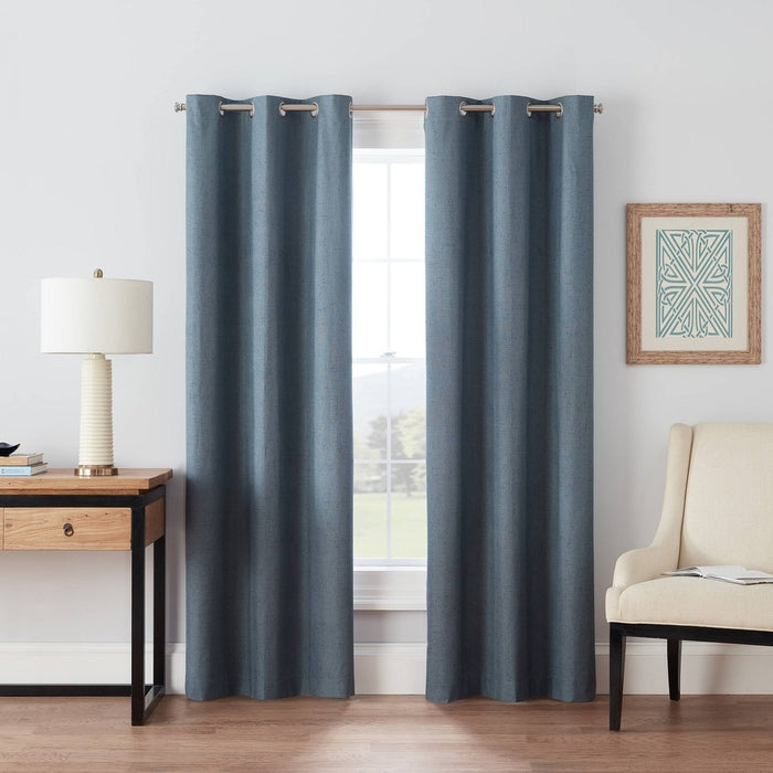 1pc 42"x63" Blackout Windsor Window Curtain Panel Slate - Eclipse