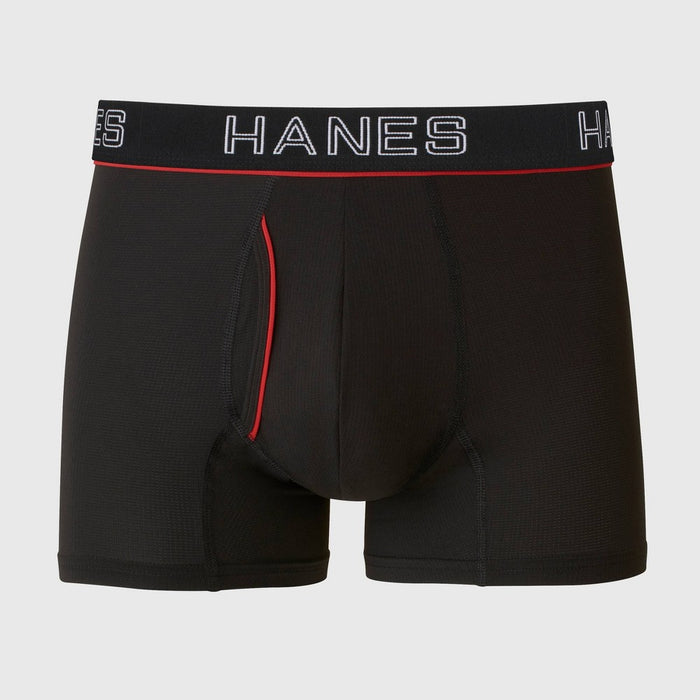 Hanes Originals Premium Men's Lightweight Mesh Comfort Flex Fit Trunk - Black S