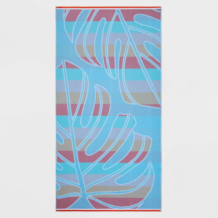 Palm Leaf Print Sand Resist Beach Towel - Sun Squad