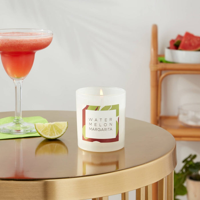 Milky Glass Jar Candle Watermelon Margarita - Opalhouse