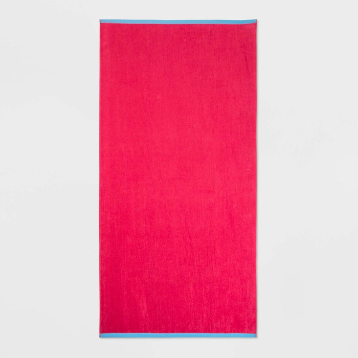 WOW Reversible Beach Towel Red - Sun Squad