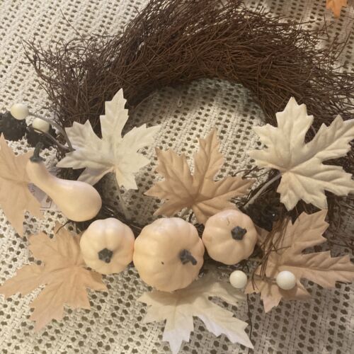Fall Wreath Front Door Thanksgiving Harvest Pumpkin Farmhouse Hanging 4 Total