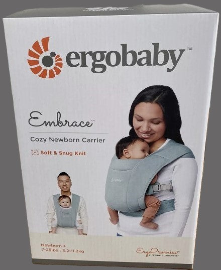 Ergobaby Embrace Cozy Knit Newborn Carrier for Babies - Jade