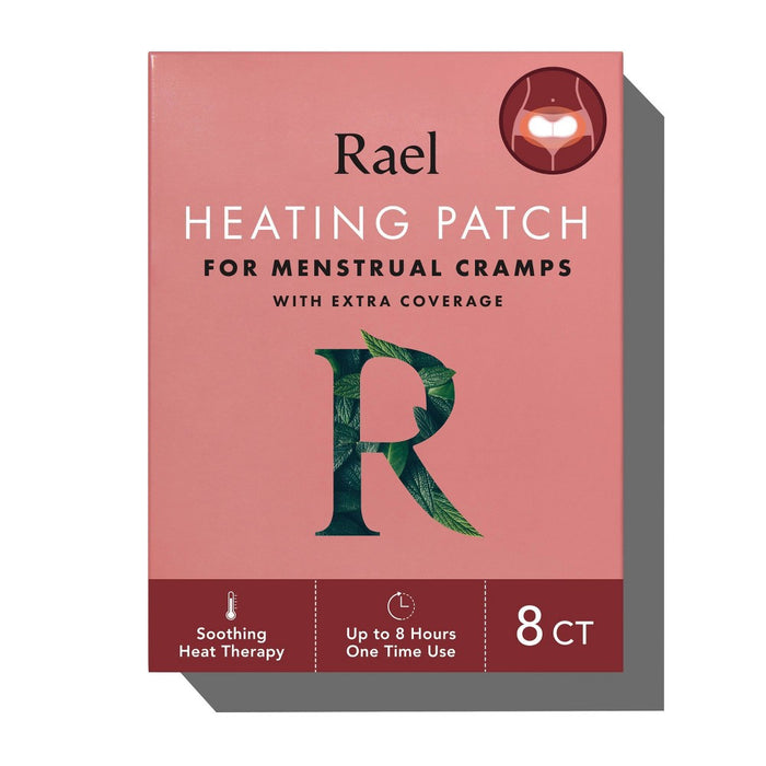 Rael Heating Patch for Menstrual Cramps with Extra Coverage - 8ct.