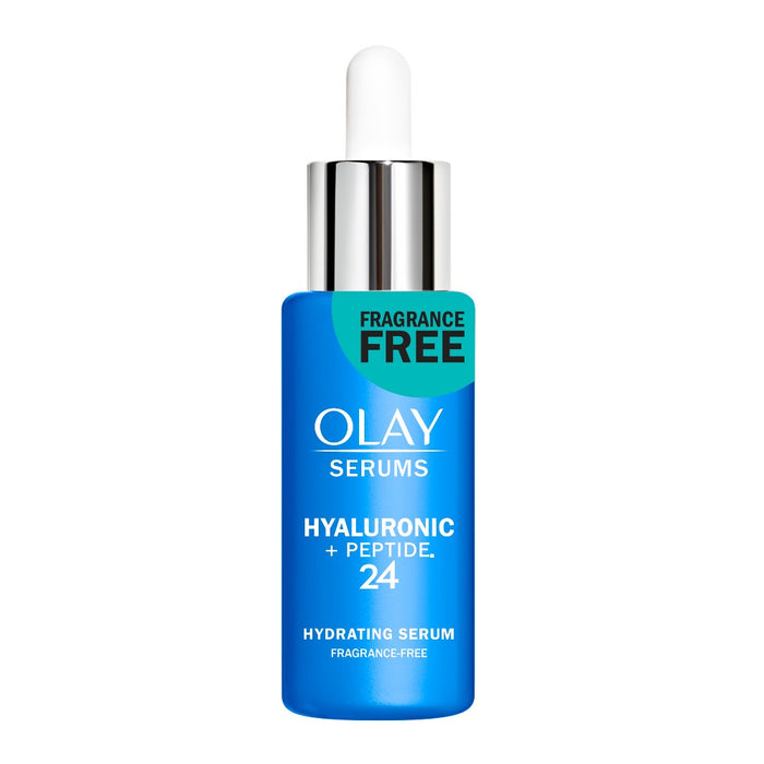 Olay Hyaluronic + Peptide 24 Fragrance-Free Serum - 1.3oz