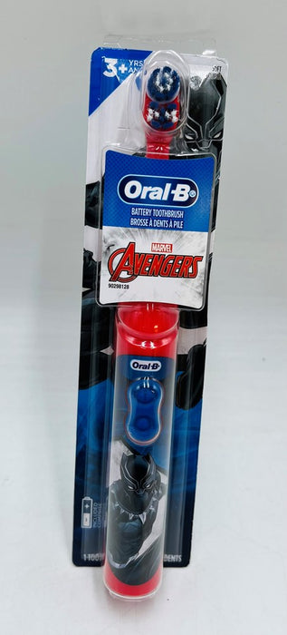 Oral-B Kids' Battery Toothbrush featuring Marvel's Avengers - Soft Bristles - for Kids 3+ STYLE MAY VERY