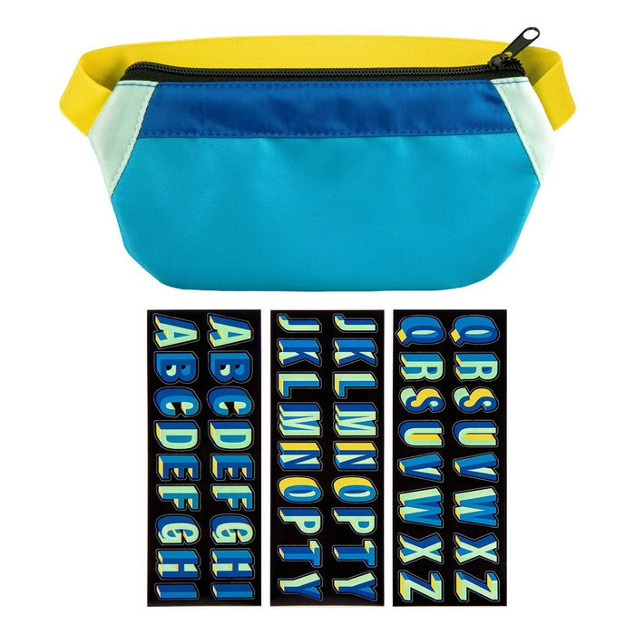 Fashion Angels Nylon Fanny Pack Elastic Pencil Pouch Turquoise