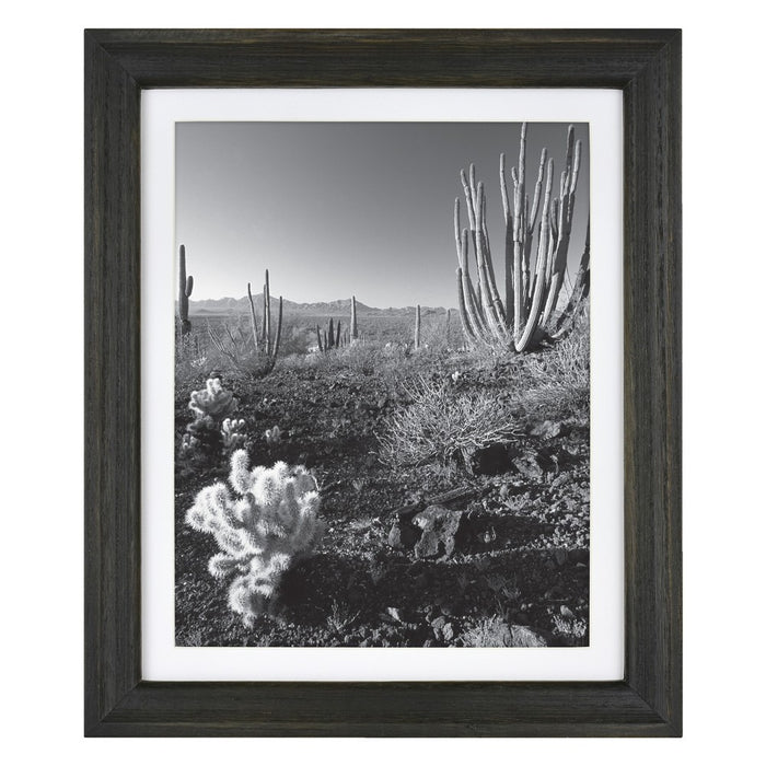 10.375" x 12.375" Matted to 8" x 10" Basic Foundational Frame Black - Threshold