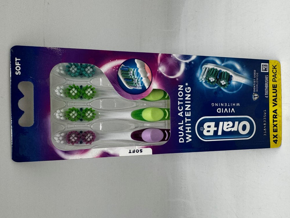Oral-B Vivid Whitening Toothbrush - 4ct STYLES MAY VARY