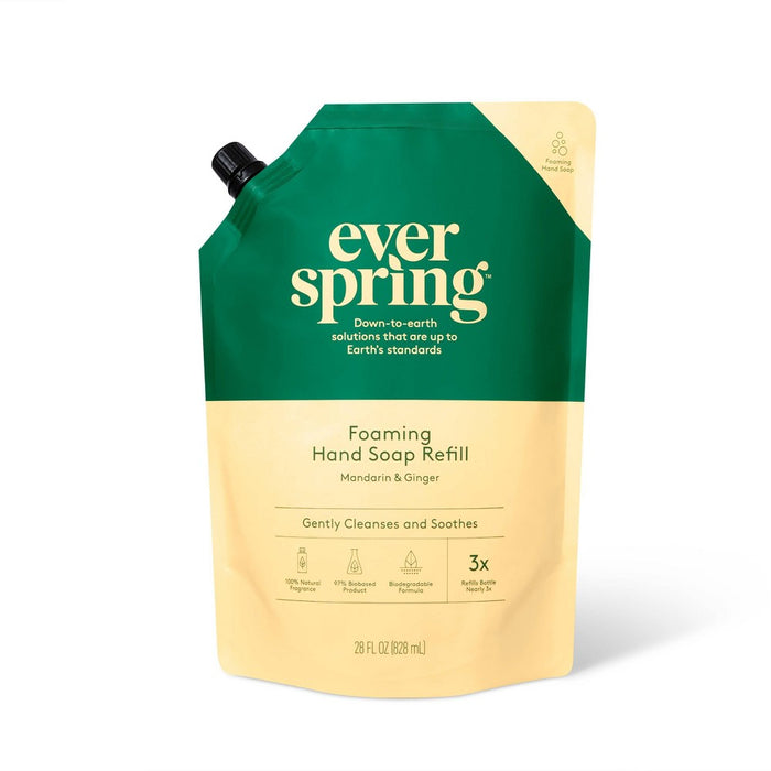 Foam Hand Soap Refill - Mandarin & Ginger- 28 fl oz - Everspring