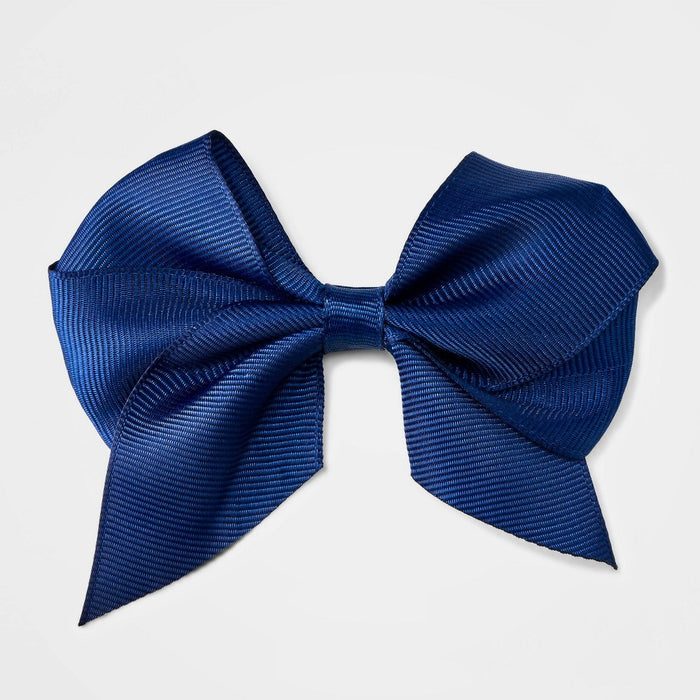 Girls' Bow Hair Clip - Cat & Jack Navy Blue