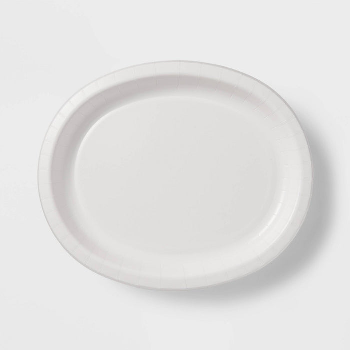 10ct Buffet Plates White - Spritz
