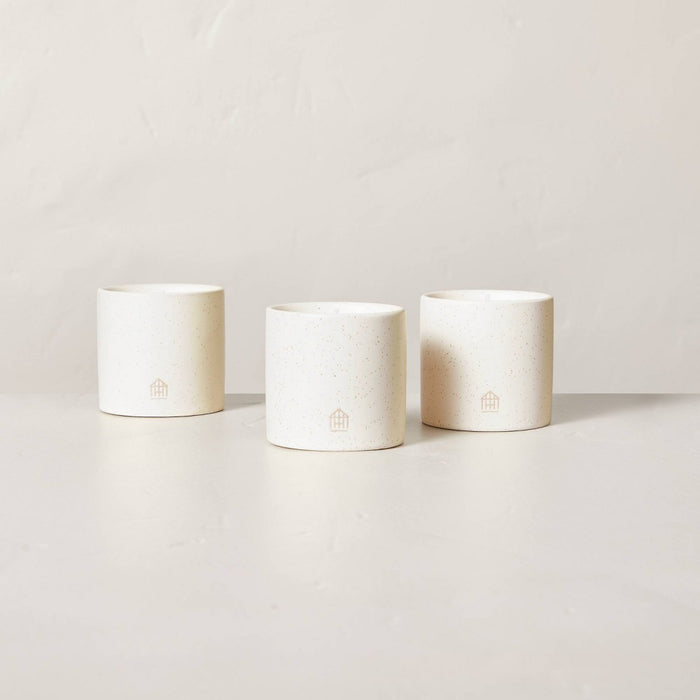 9oz Basil/Lemon/Thyme Ceramic Kitchen Candle Set - Hearth & Hand with Magnolia
