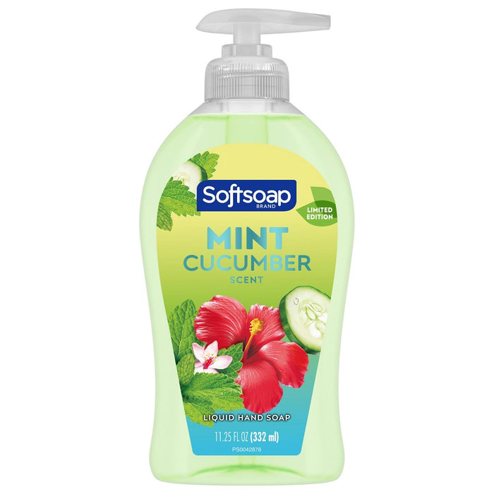 Softsoap Limited Edition Handwash Pump - Mint/Cucumber - Floral Scent - 11.25 fl oz