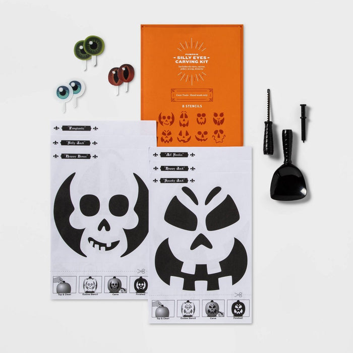 Silly Eyes Halloween Pumpkin Carving Kit - Hyde & EEK! Boutique