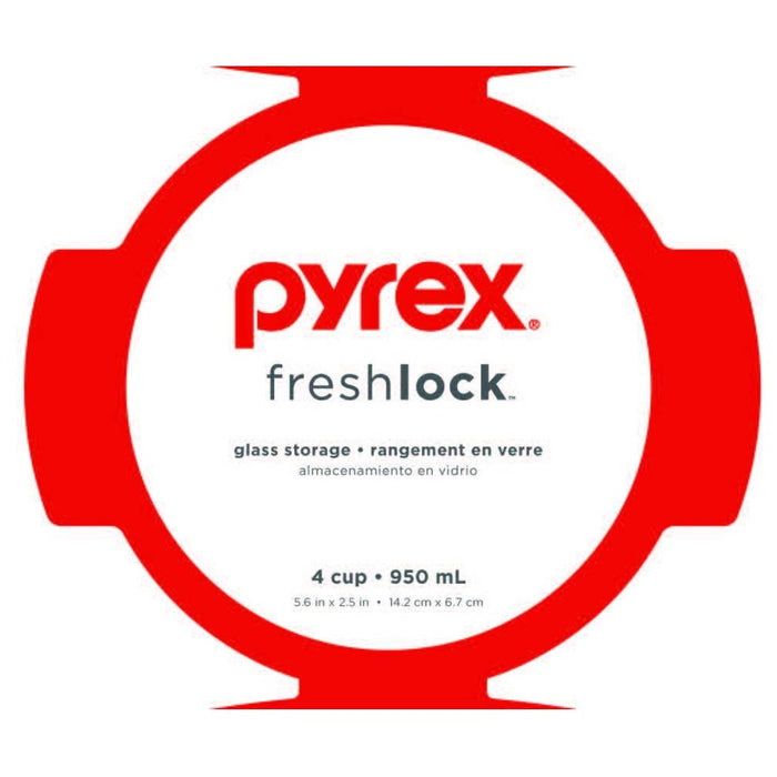 Pyrex Freshlock 4 Cup Round Food Storage Container