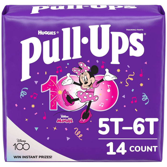 Pull-Ups Girls' Learning Designs Disposable Training Pants Giga Pack - Size 5T-6T - 14ct