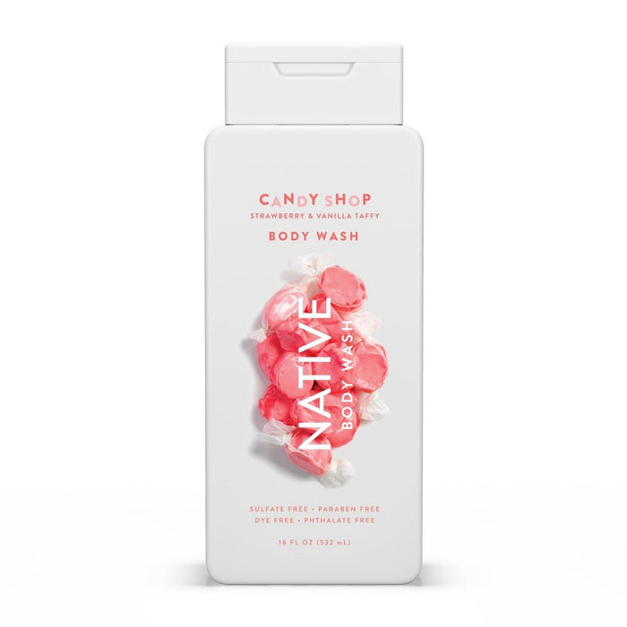 Native Limited Edition Strawberry & Vanilla Taffy Body Wash - 18 fl oz