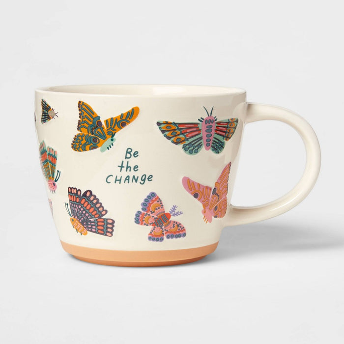 16oz Stoneware Be The Change Mug - Opalhouse