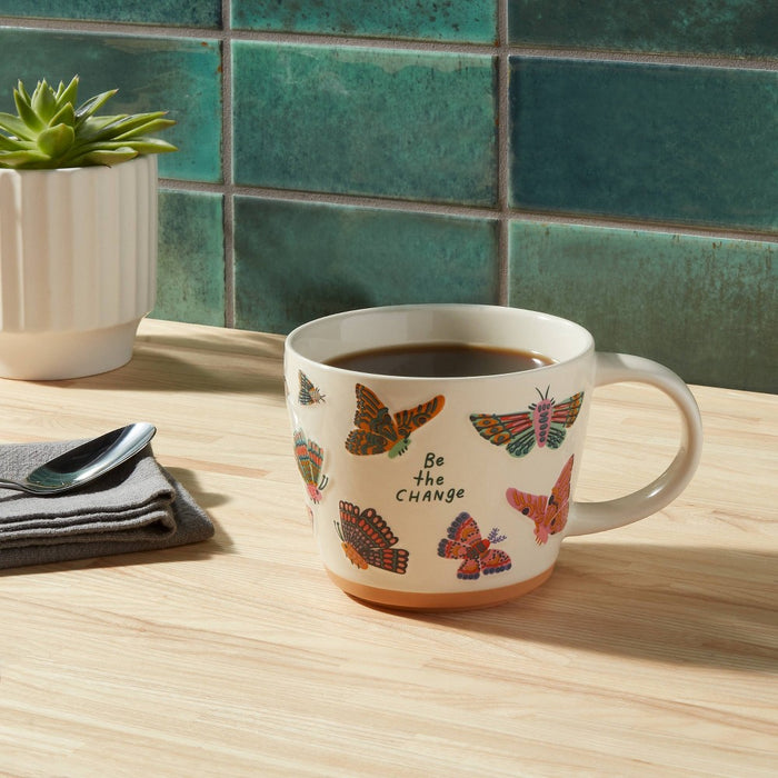 16oz Stoneware Be The Change Mug - Opalhouse