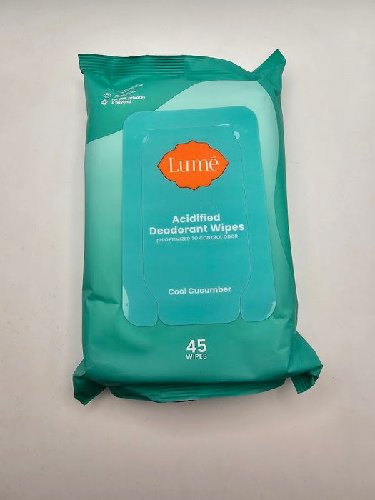 Lume Deo Flushable Wipes Pouch - Cucumber - 45ct